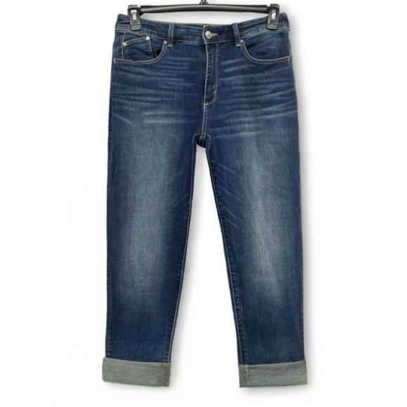 Chico’s Bundle Of Charm Boot Cut And Boyfriend Ankle Dark Wash Jeans Size 0.5/6 - Picture 9 of 15